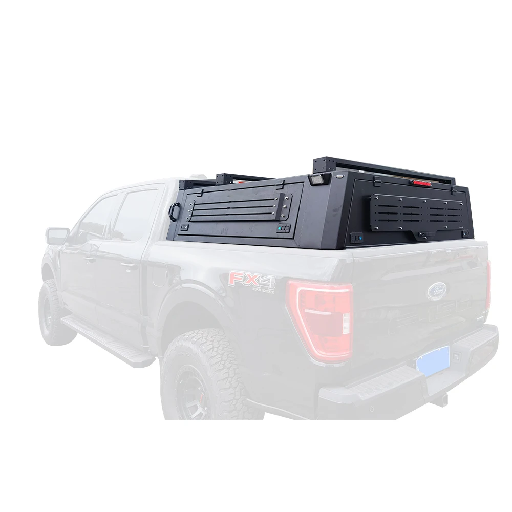 4x4 Pickup Accessories Aluminum Alloy F150 Raptor Truck Bed Hardtop Topper Canopy for Ford