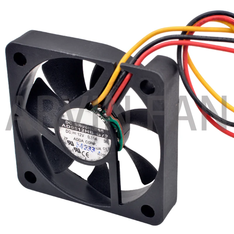 AD0512HB-G72 5cm 50mm Fan 50x50x10mm DC12V 0.11A 3 Lines 3Pin Small Cooling Fan For Chassis Power CPU