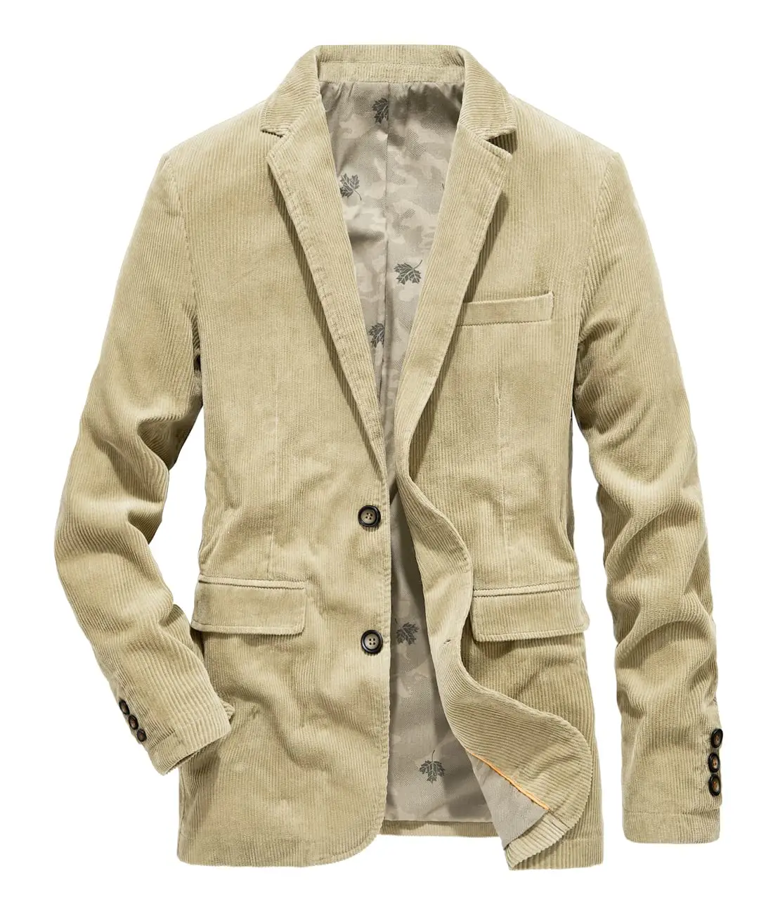 Veste Blazer Vintage en velours côtelé pour hommes, vêtements de travail décontractés, manteau de Sport, coupe classique, costume Blazer pour hommes