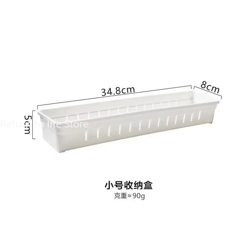 Kitchen Drawer Organizer Cutlery Storage Box Adjustable Cabinet Organizer with Divider Board Utensil Storage Box for Drawers