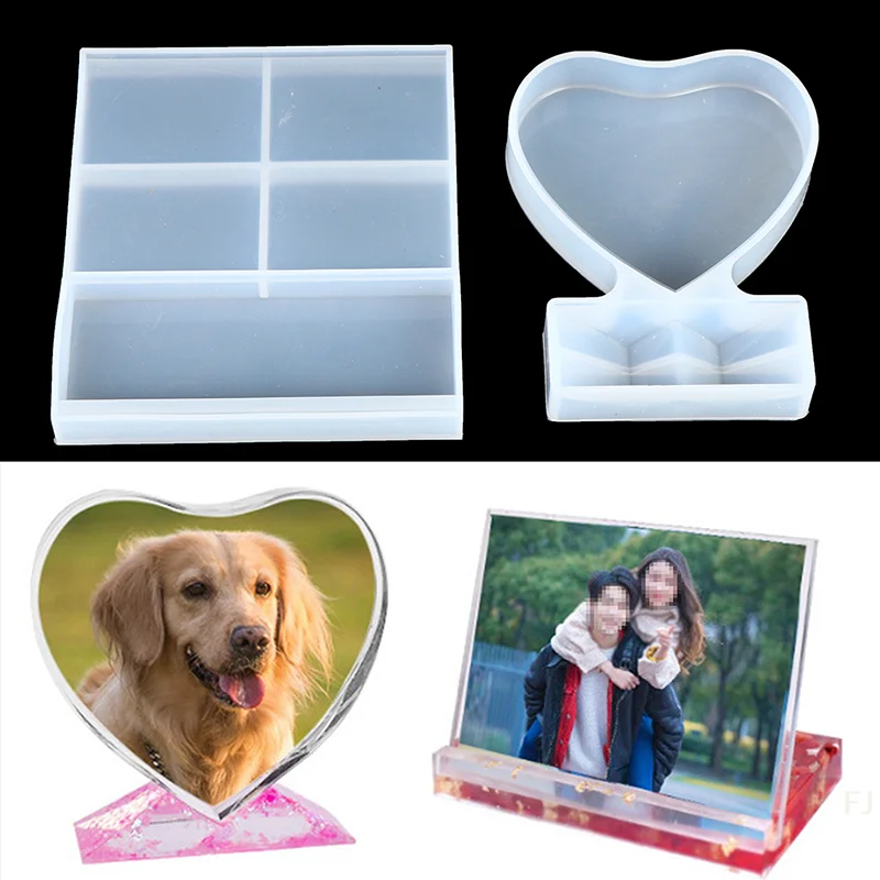 

[YU]Rectangular Photo Frame Mold Resin Epoxy Mold Decorations DIY Soap Cake Making