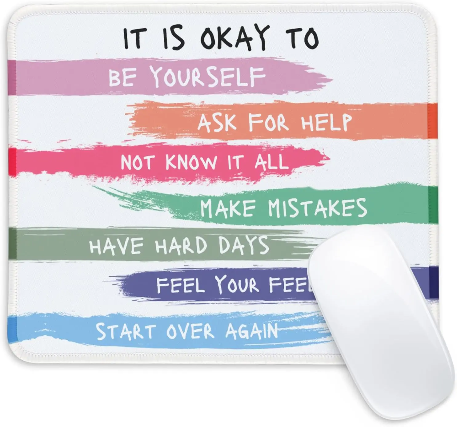 Mouse pad Rectangular gaming mouse pad with non slip rubber base home office desktop accessory laptop mouse pad for work desk