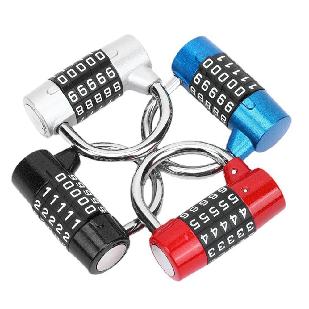 

Zinc Alloy Travel Padlock Featuring 5 Digit Combination Password for Secure Locking of Luggage and Computer Bags
