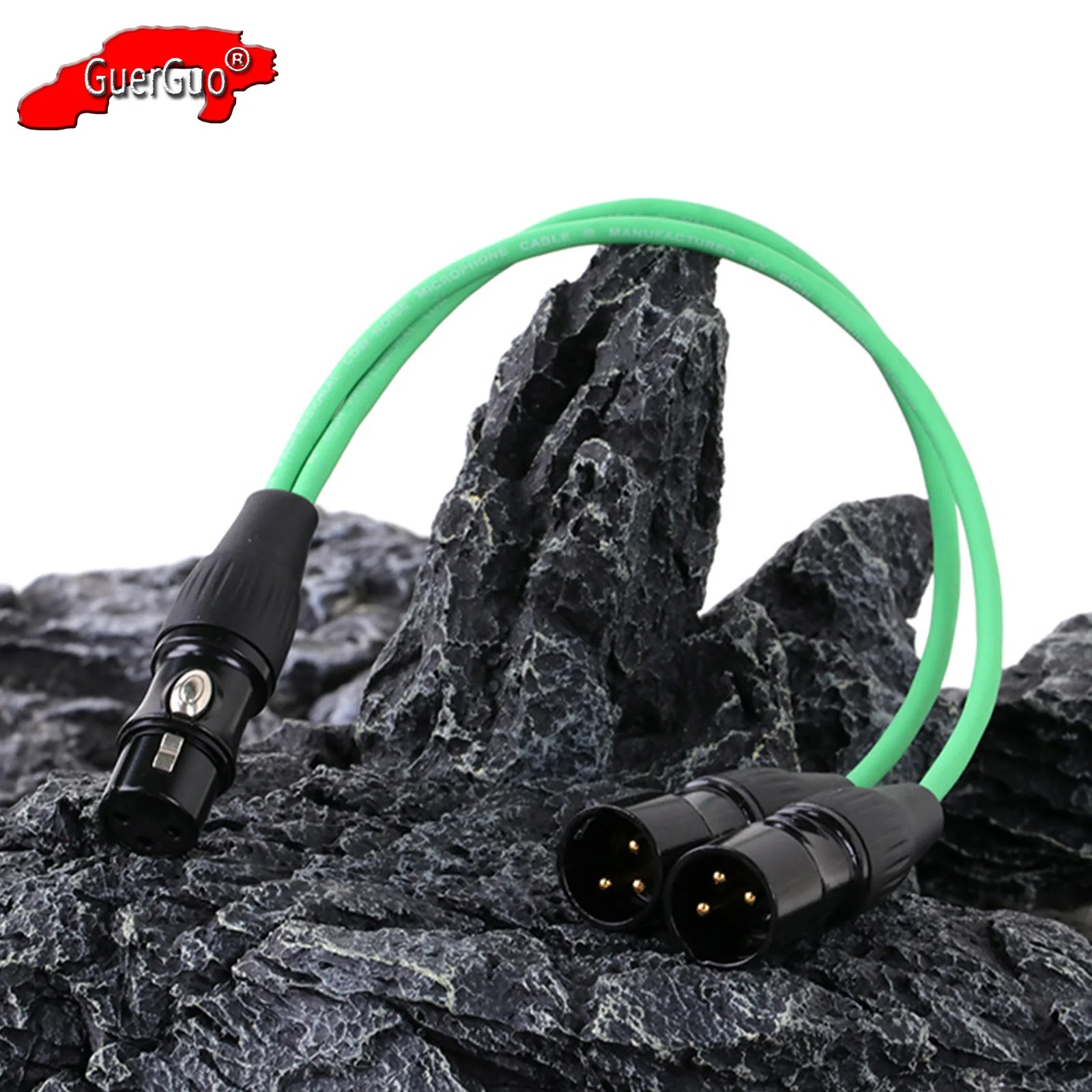 

XLR Splitter Cable,3Pin XLR Female to Dual XLR Male Microphone Converter Balanced Audio Adapter Extension Cable for Mixer Amp