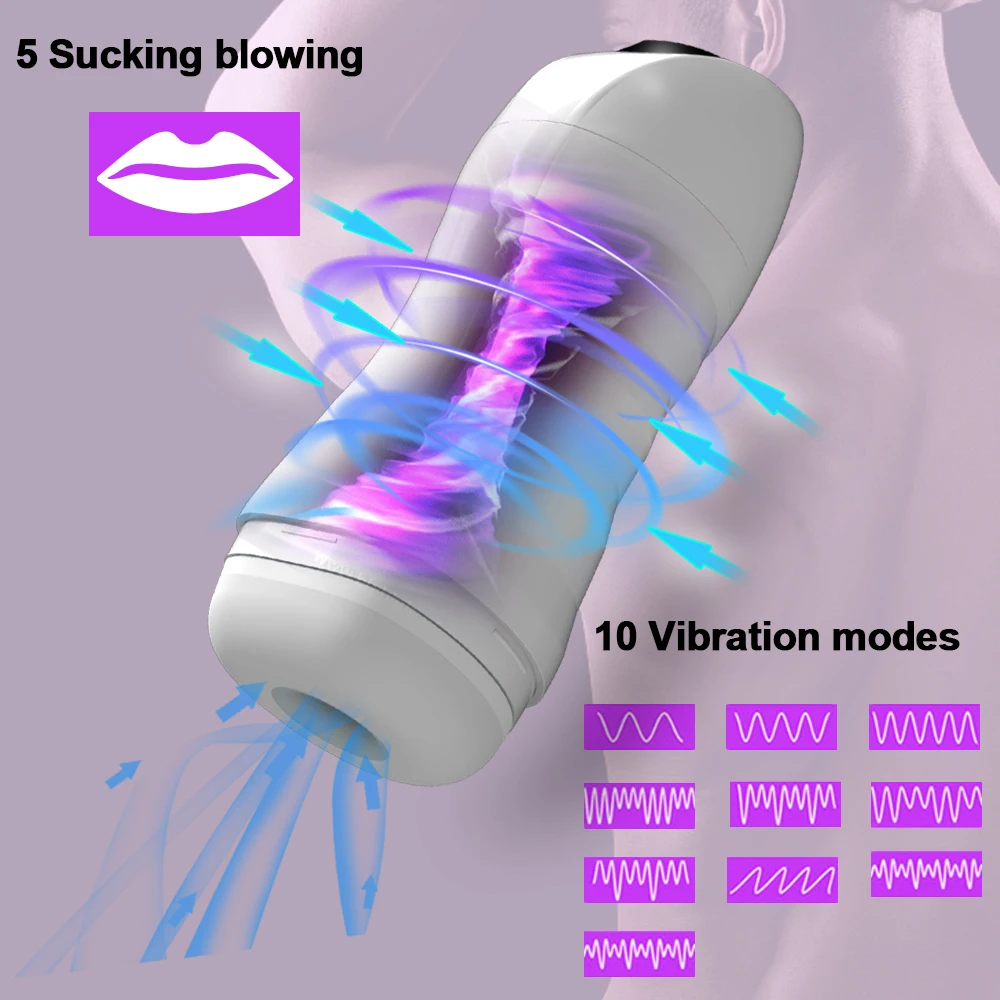 Automatic Sucking Male Mastubator Blowjob Masturbation Equipment Machine Sex Toys for Men Man Masturbators Cup Adult Goods 18+