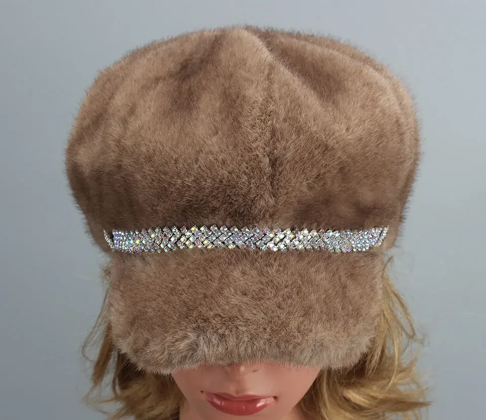 Damen lässig Kunst pelzmütze Herbst Winter mützen für Frauen solide schlichte achteckige Zeitungs jungen mütze Männer Winter Baskenmütze Frauen Maler mützen – Detail 4