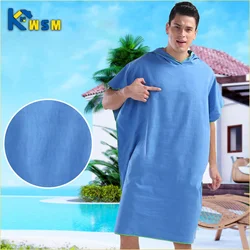 Quick-drying Changing Robe Quick Dry Bathrobe Hooded Absorbent Bath Towel Swimming & Fitness Super Absorbent Bathrobe