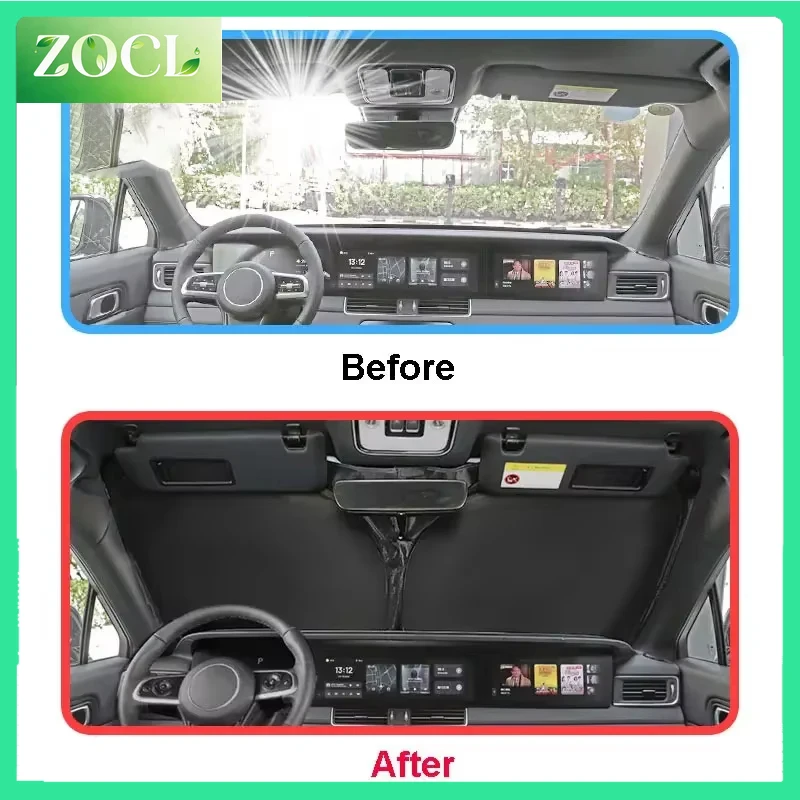 New For Lixiang L7 L8 L9 L6 2024 Full Black Car Sunshade Side Window Privacy Curtains Front Rear Sunscreen Heat Insulation Sunsh