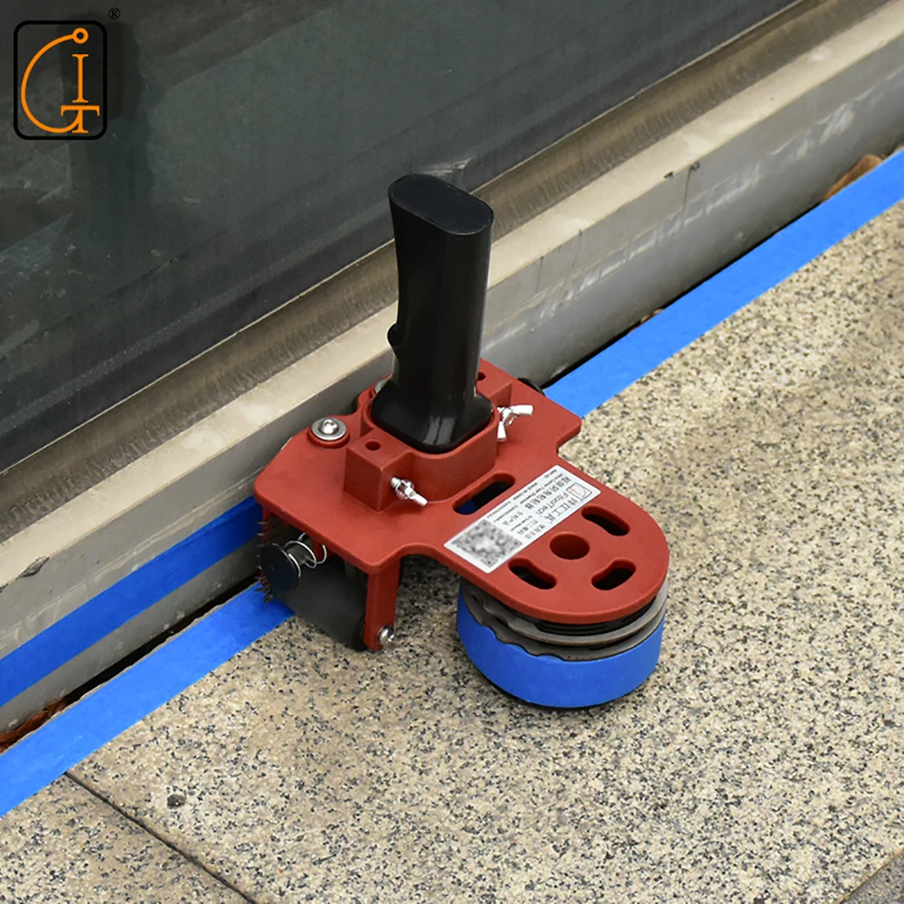 Mesin Perekat Kertas Bertekstur dengan Dispenser Pita Sudut, Mesin Perekat Stiker Cat Semprot, Pita Penutup Sambungan, Alat Penanda Panduan Linier