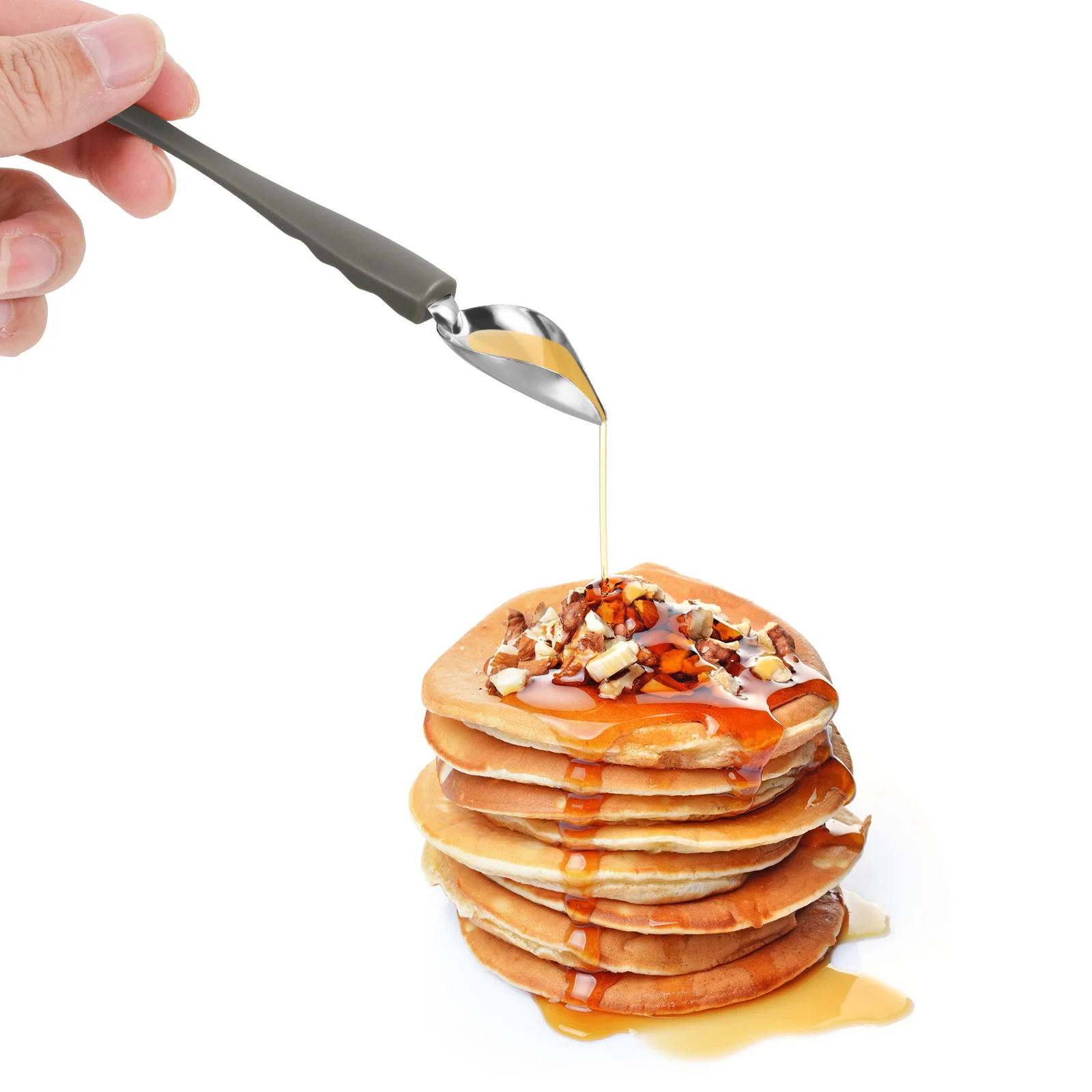 

4Pcs Baking Decoration Tools Stainless Steel Sauce Spoons Culinary Painting Pencils Cake Coffee Art Plate Sauce Painting Spoons