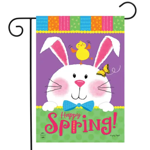 Briarwood Lane Happy Spring Rabbit Easter Garden Flag