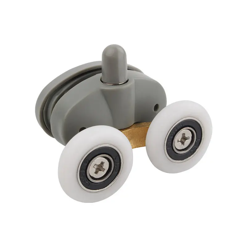 8 pcs/lot High Quality Twin Shower Glass Door Top / Bottom Rollers Runners Wheels Pulleys 23mm/25mm