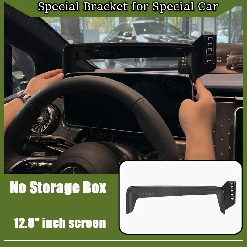 

Mobile Phone Holder for Mercedes-Benz EQE V295 2025 2024 2023 Car Screen Wireless Charger Stand Gravity Mount Auto Accessories