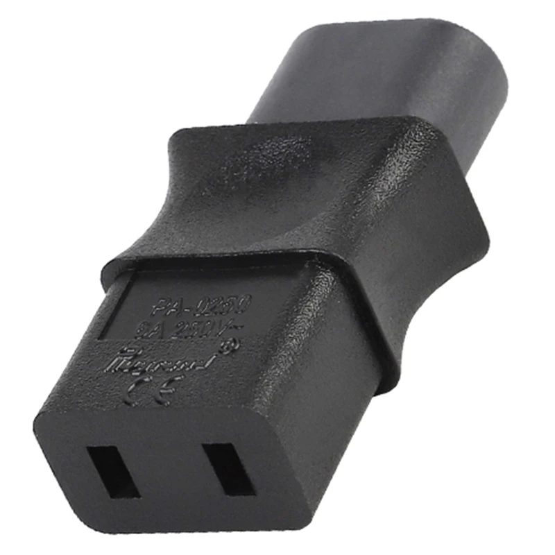Adaptor Ac perempuan 2-Pin Iec 320 C8 jantan ke Iec 320 C9 6A/250V konverter daya industri UE