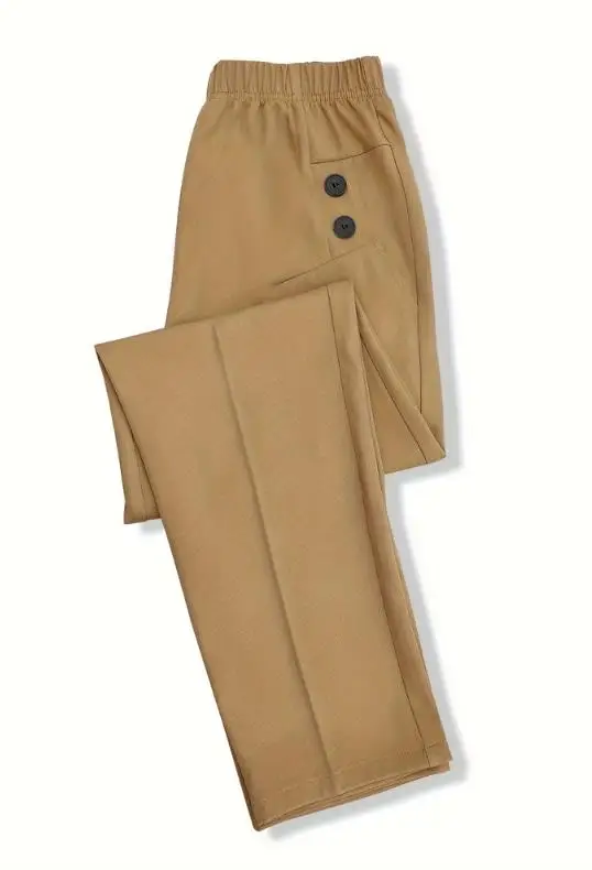 2026 Elegante Nieuwe Mode Lente en Zomer Dunne Hoge Taille Hangende Elastische Taille Dubbele Zak Geruite Casual Smalle Pijpen Broek