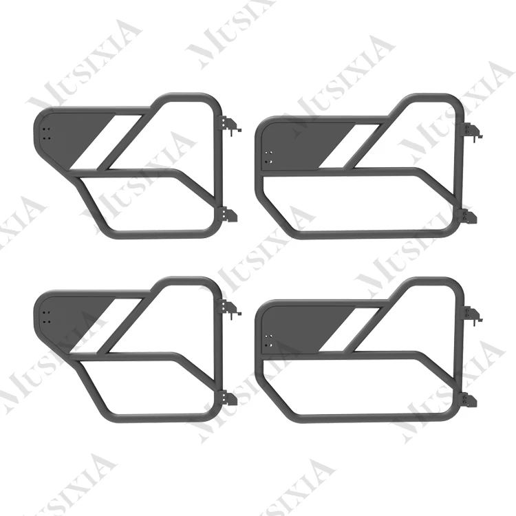 Steel Round Tubular Half Door, Off-Road Auto Parts Manufacturer Wholesale For Ford Bronco 2021+ 4 Door/2 Door 4x4