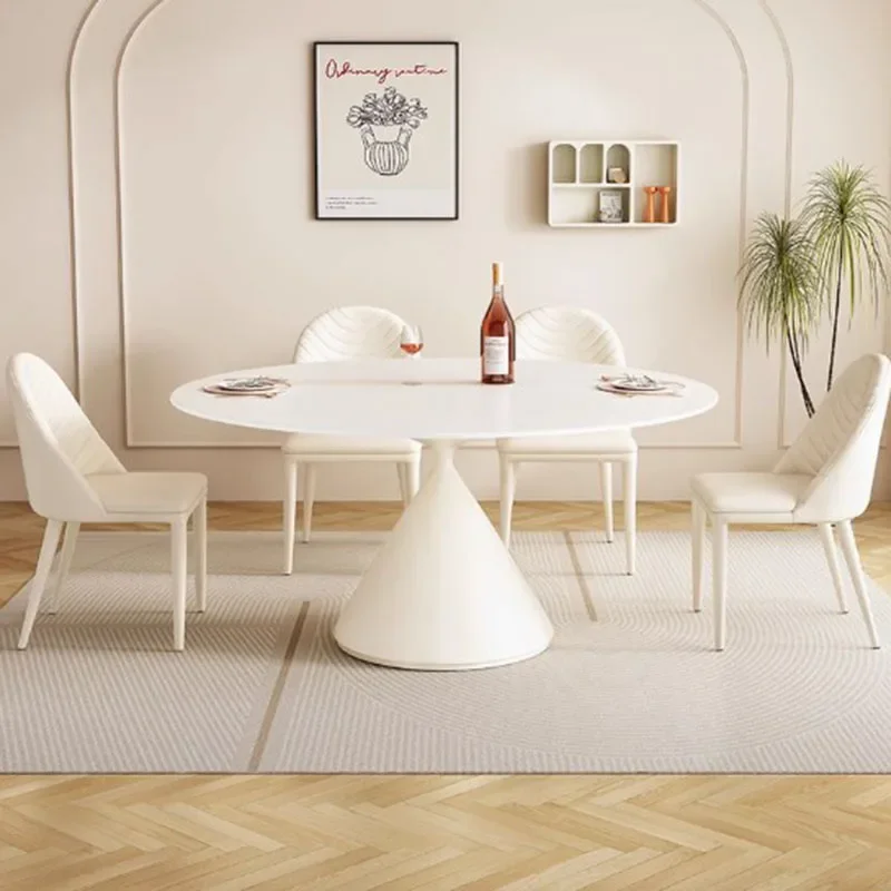 

White Living Room Dining Table Unique European Round Coffee Dining Table Modern Italian Nordic Mesas De Comedor Home Furniture
