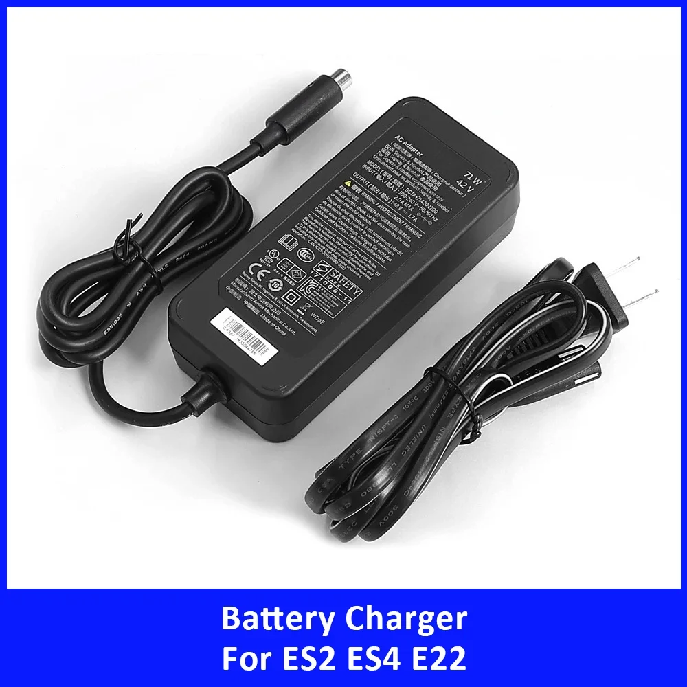 

Зарядное устройство 42В 1.7А для Ninebot MAX G2 G30LP F65 F40 F30 F20 ES2 ES4 E22 E45, аксессуары для скутеров, зарядка для литиевых аккумуляторов 36В