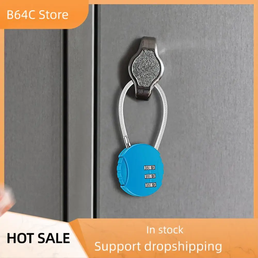 

B64C 2 Pack Combination Lock 3 Digit Outdoor Waterproof Padlock For School Gym Locker, Sports Locker, Fence, Toolbox, Gate