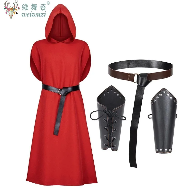 

Adult Mens Medieval Crusader Knights Templar Tunic Cosplay Costumes Renaissance Halloween Surcoat Warrior Black Plague Cloak Top