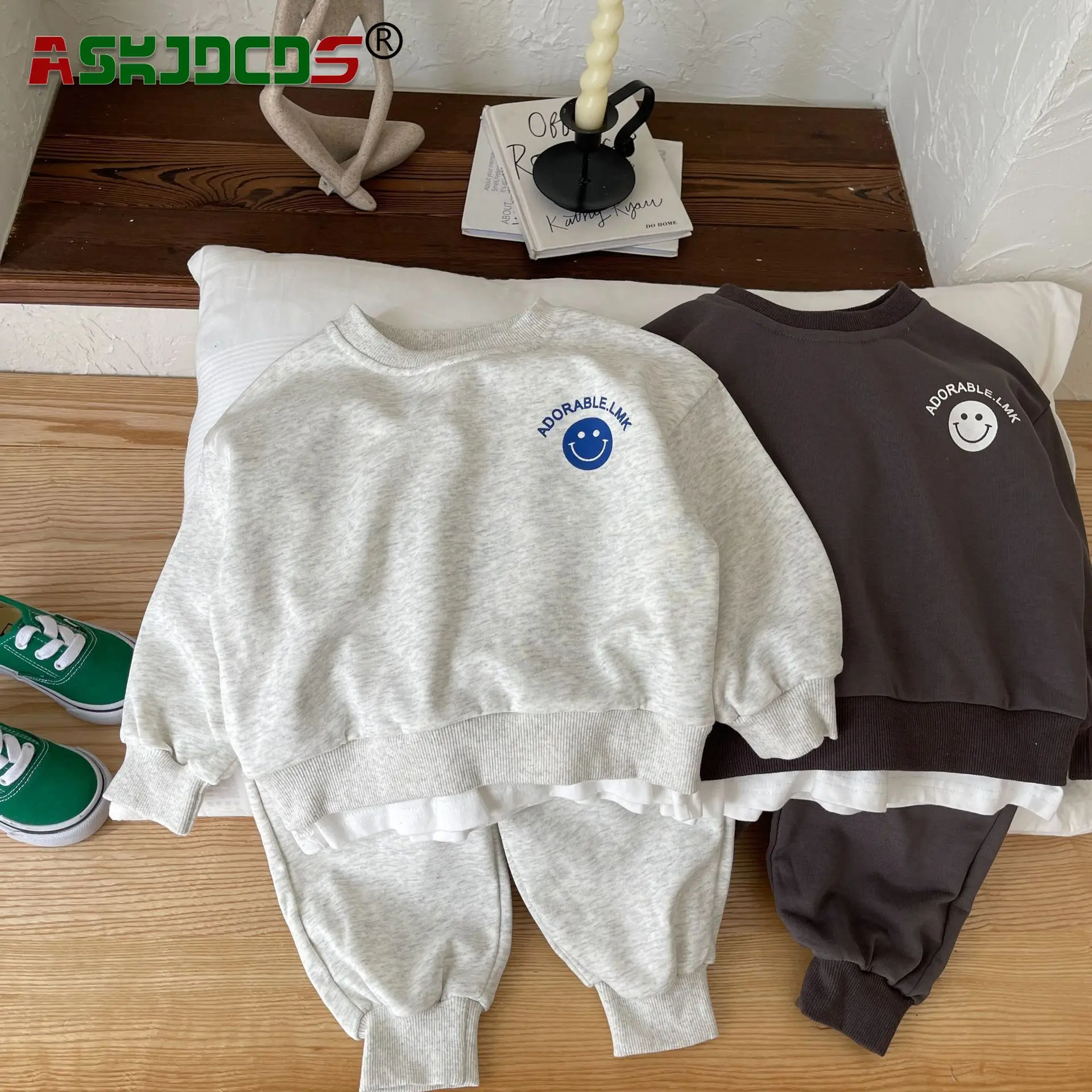 

Children Active Clothing Set 2pcs 1-7Y 2023 Autumn New In Kids Baby Boys Full Sleeve Print Top Sweatshirts + Harem Pants