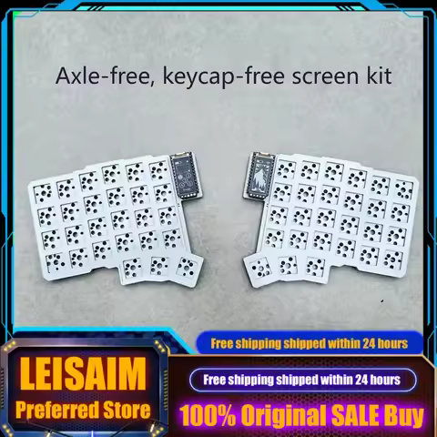 Silakka54 Custom Split Keyboard Kit Ergonomic Mechanical Keyboard Accessories Vial/QMK Wired for Left-Right Handed Gamers