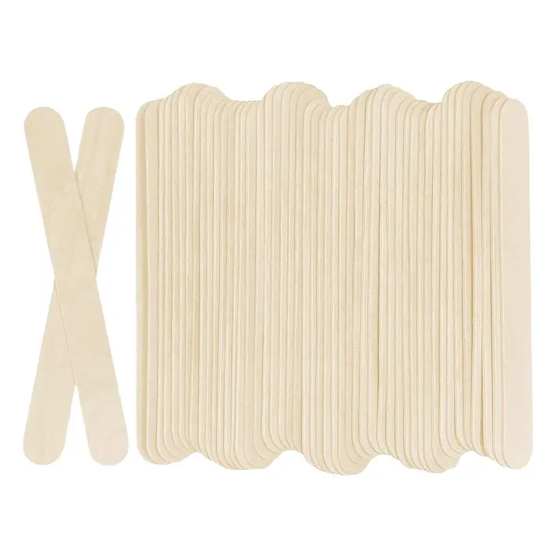 Limited Stock-FF 100Pcs Wooden Craft Craft Sticks Stick 6Inch Long X 3/4Inch Wide Treat Sticks Ice Sticks For DIY C