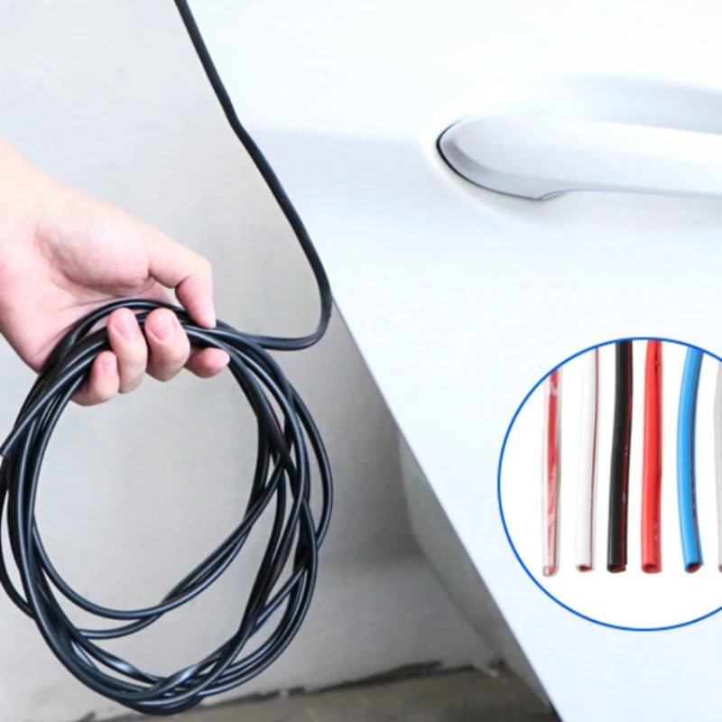 

5M Transparent Car Door Edge PVC Scratch Protector Strips Car Anti-collision Sealing Strip Door Anti-scratch Transparent Strip