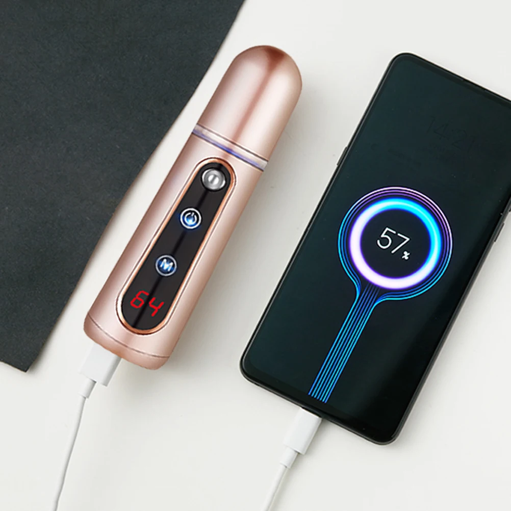 

35ml Nano Steamer Compact Mini Face Spray Device Mini Face Device Touch Control Mist Sprayer Facial Steamer Care Tool