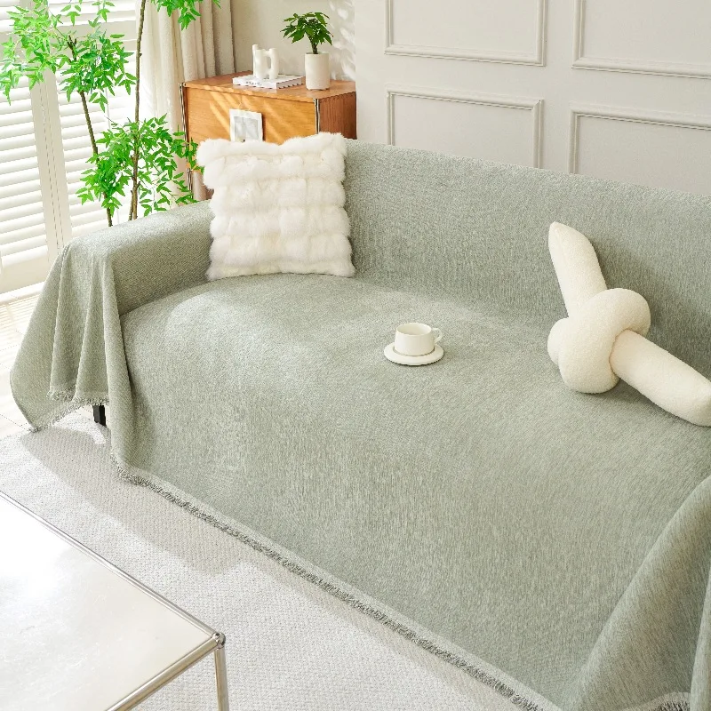 Chenille Sofa Cover Full Coverage Universal Sofa Towel One Piece Design Four Seasons Durable Home Textile