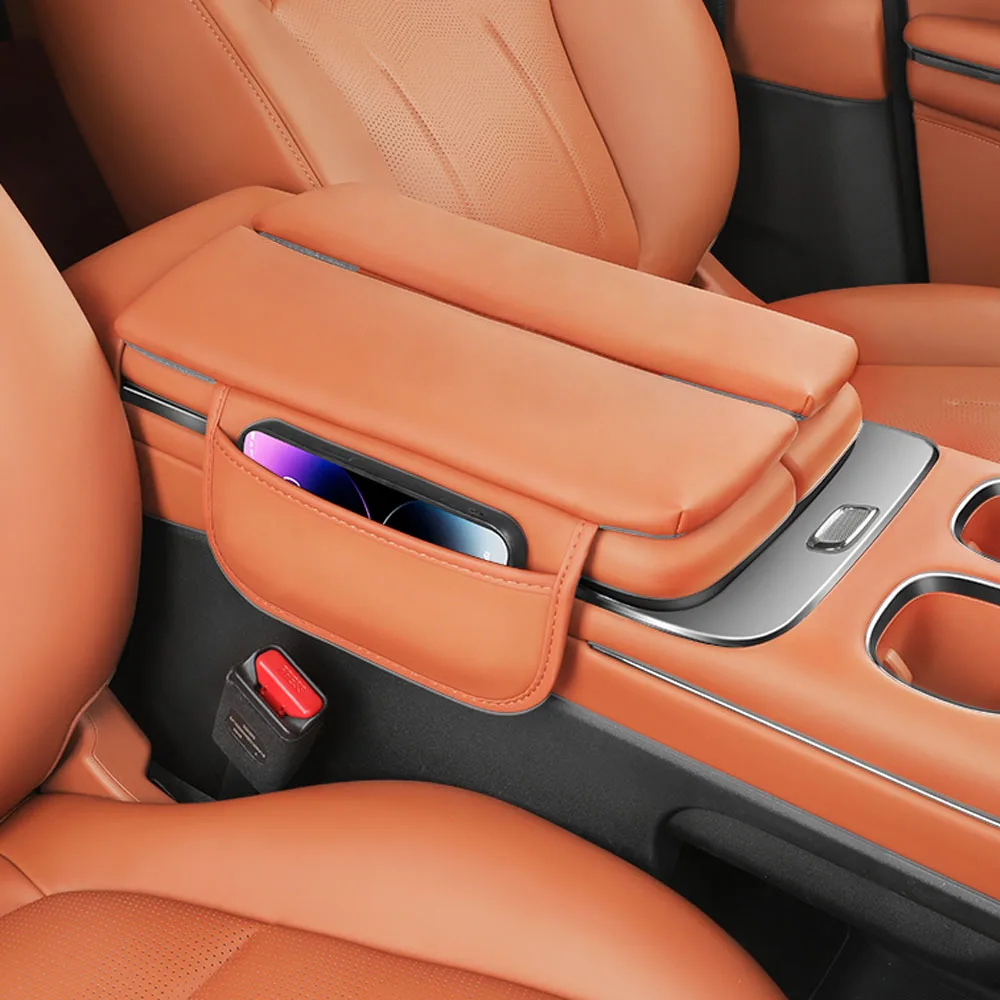 

For GAC Trumpchi S7 2025 2026 Armrest Box Height Pad Car Modification Accessories Original Color Leather Protective Pad