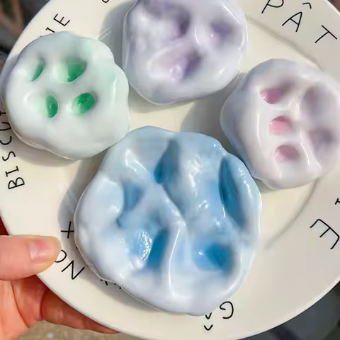 Funny Sensory Decompression Toys Shapeable Squeeze Slow Rebound Creative Stress Relief Supplies Children Gifts