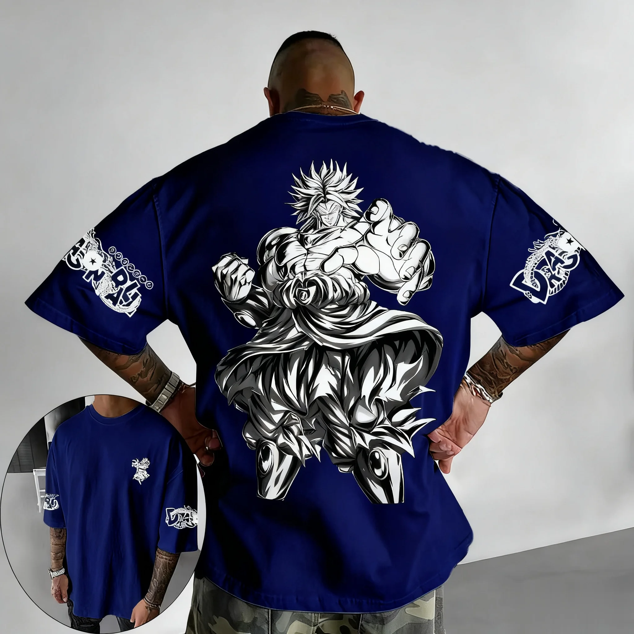 

Oversized Dragon Ball Streetwear Anime Men T Shirt Cotton Short Sleeve Summer Graphic Tee Loose Casual Tops Vintage Fashion Y2k