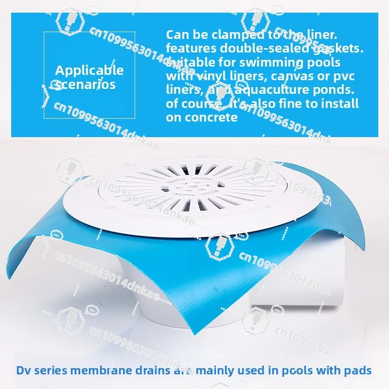 Film Swimming Pool Main Drain Return Port Knife Scraping Canvas Aquaculture Fish Pond Toilet Bottom Leakage Sewage Outlet
