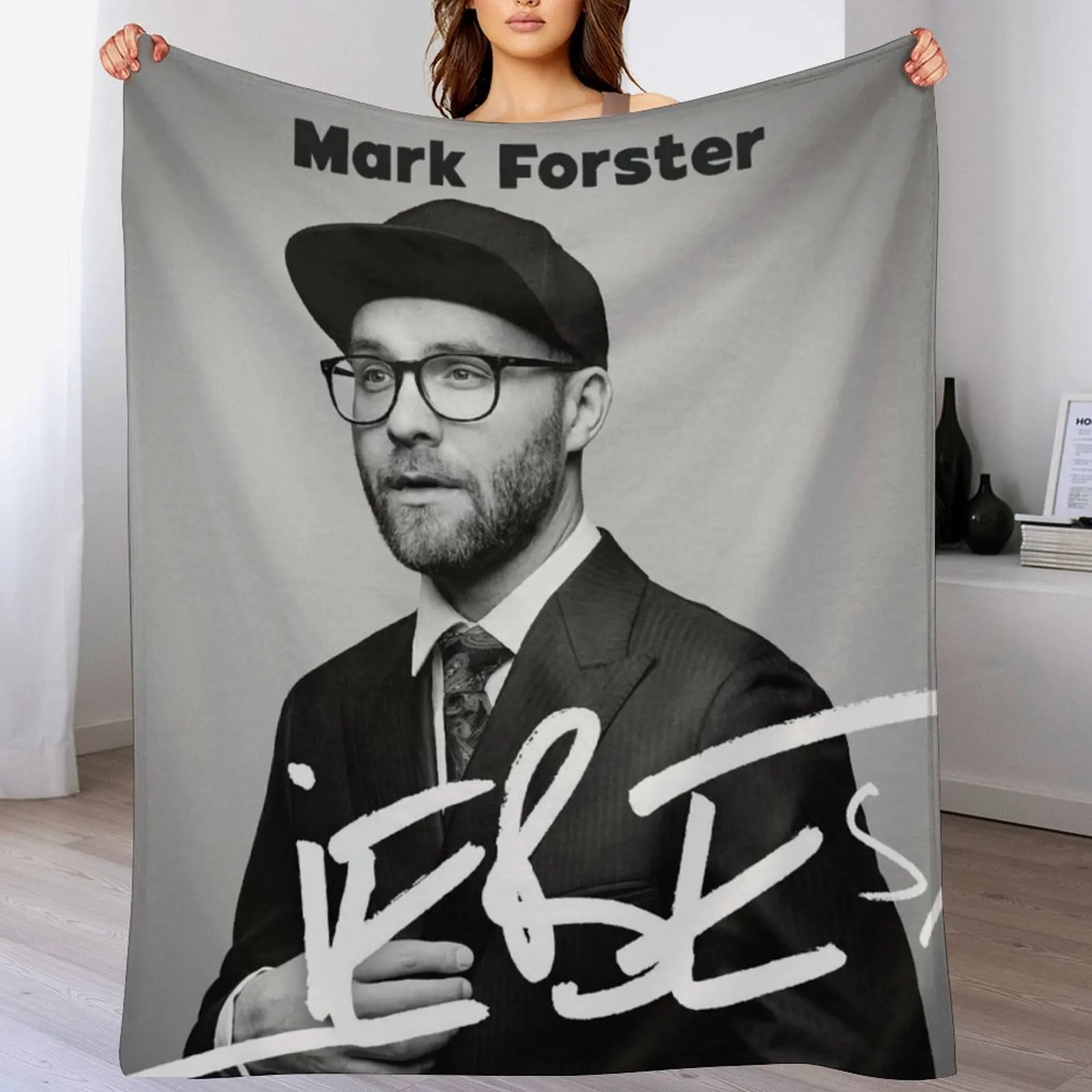 Mark Forster - Liebe Album Throw Blanket Plaid on the sofa for winter For Sofa Thin Blankets