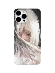 Artistic INS Style White Hair Girl Magical World Beautiful Scene Phone Case for iPhone 15 14 11 12 13 Pro Max Plus Back Cover