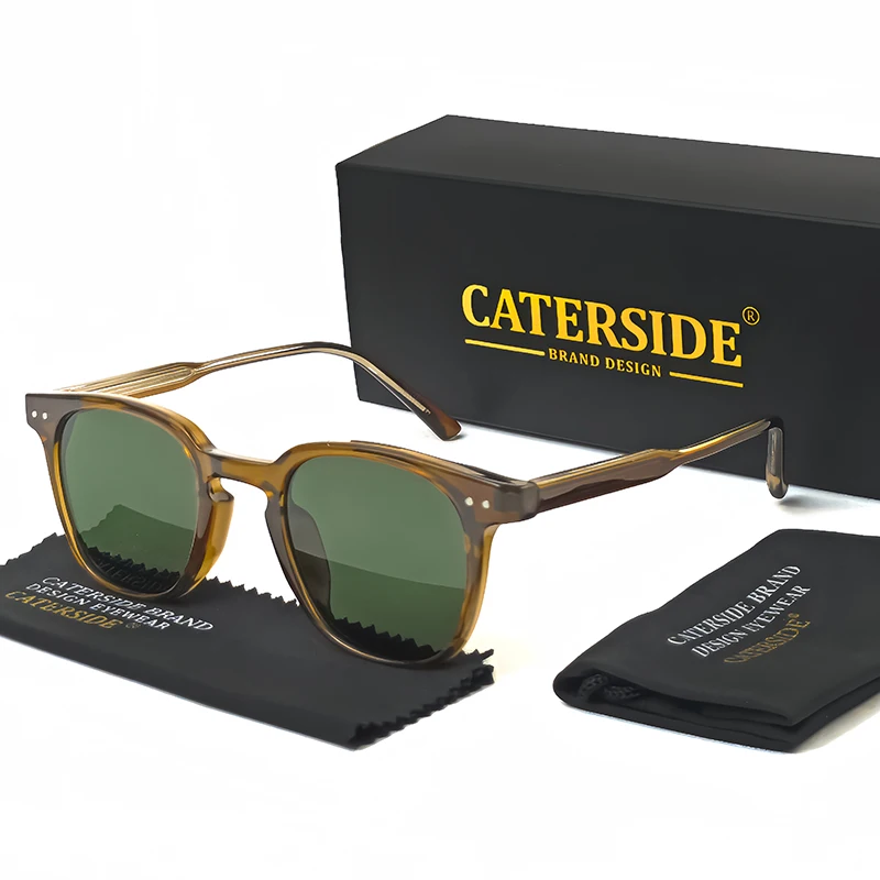 CATERSIDE Runde Retro Sonnenbrille männer Punk Mode Marke Design Sonnenbrille Frauen Reisen Outdoor UV400 Shades Propionische Tempel – Detail 5
