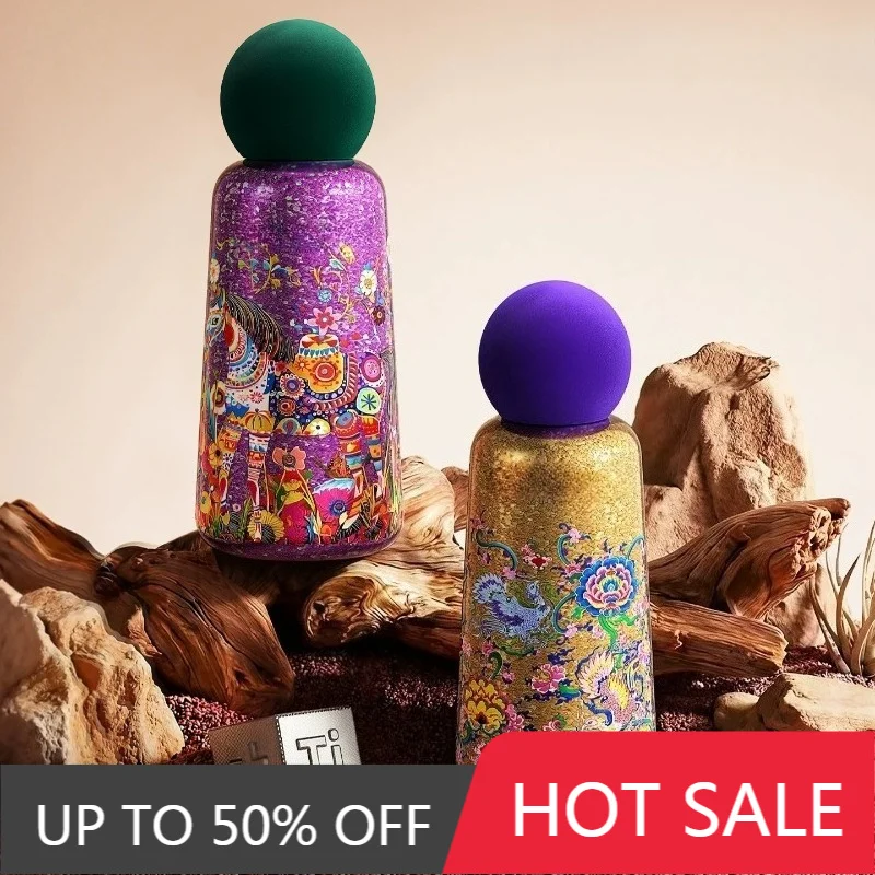 Titanium Thermal Water Bottle Small Capacity Portable Children Thermal Mug Hot And Cold Water Bottles Travel Drinkware Gift