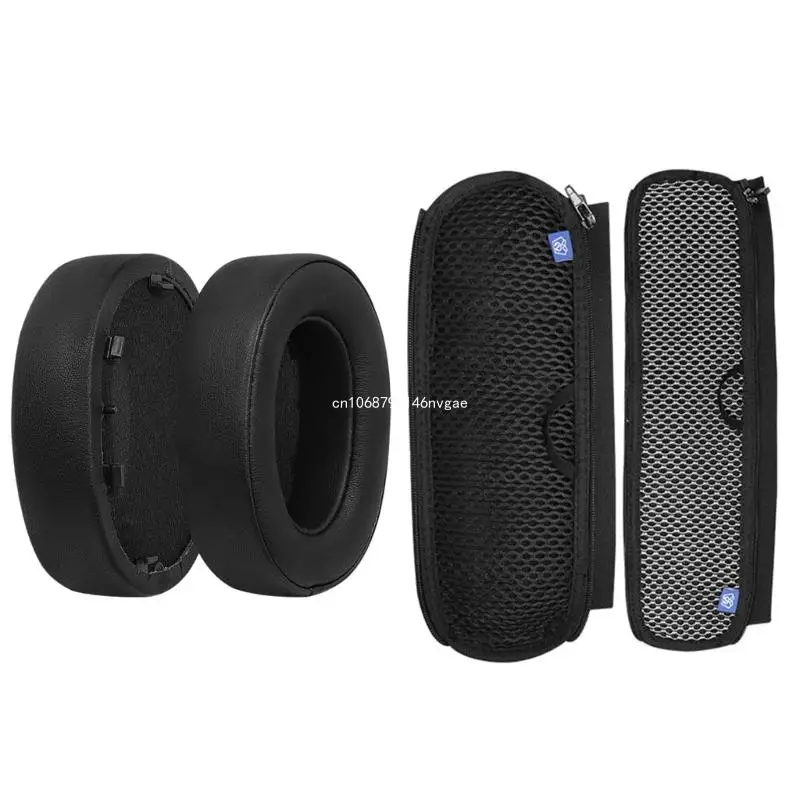 

Protein Earpads Zipper Headband Covers Memory Sponge Sleeves for WH 1000XM5 Headset Ear Pads Headbeam Protectors New Dropship