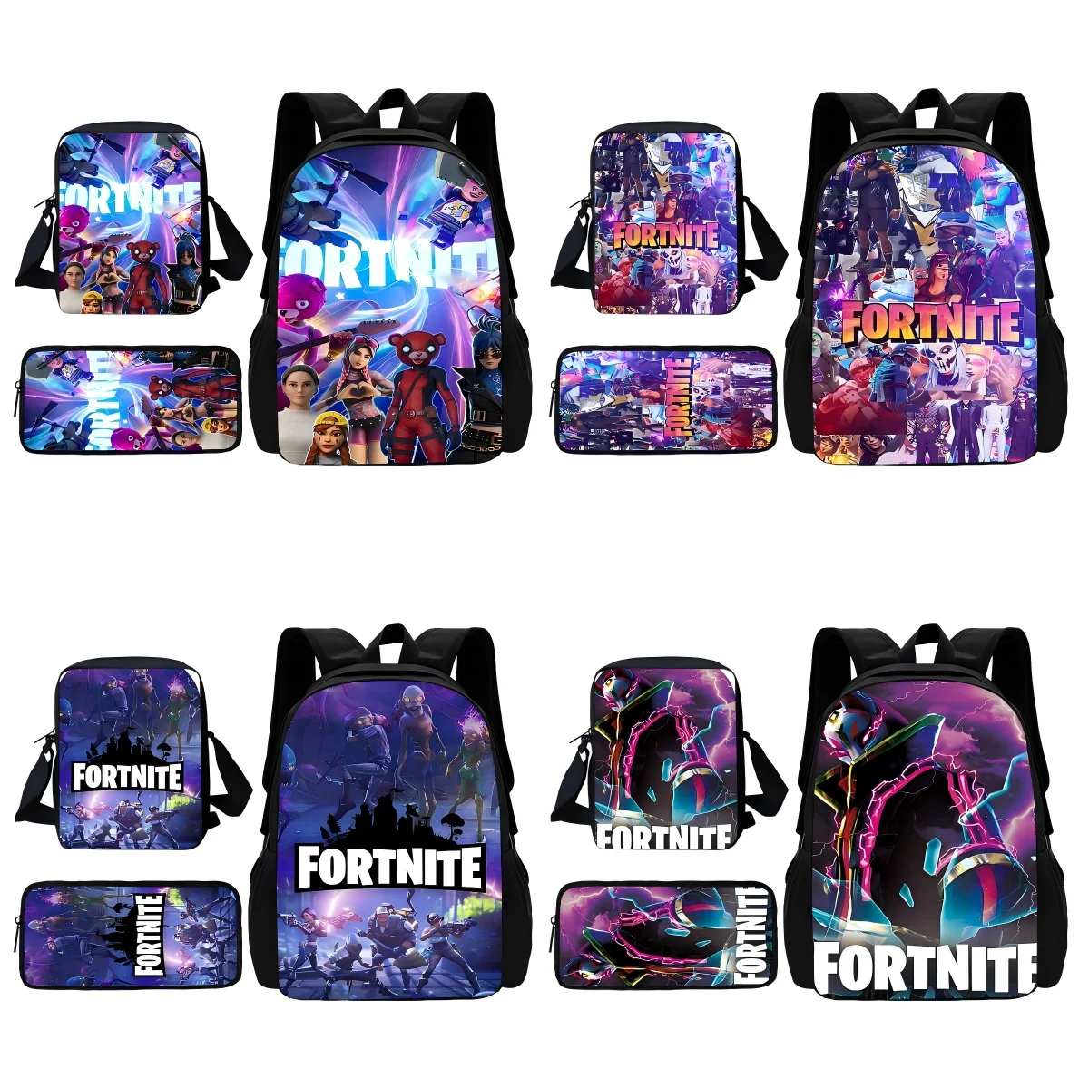 

Popular Game Fortnites Child School Backpack With Shoulder Bag Pencil Bags School Bags for Boys Girls Best Gift