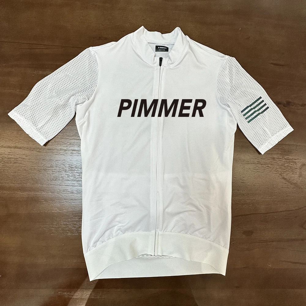 2024 New White Summer Cycling Jersey Men MTB Road Pro Team Bicycle Clothing Breathable Anti-sweat Bike Short Sleeves Shirt