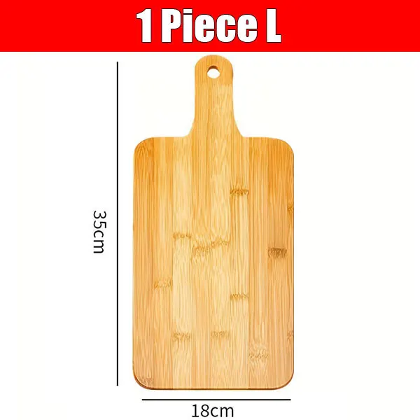 Bamboe houten serveerplank voor pizza brood steak keuken snijplanken rechthoek groente fruit snijplank met handvat