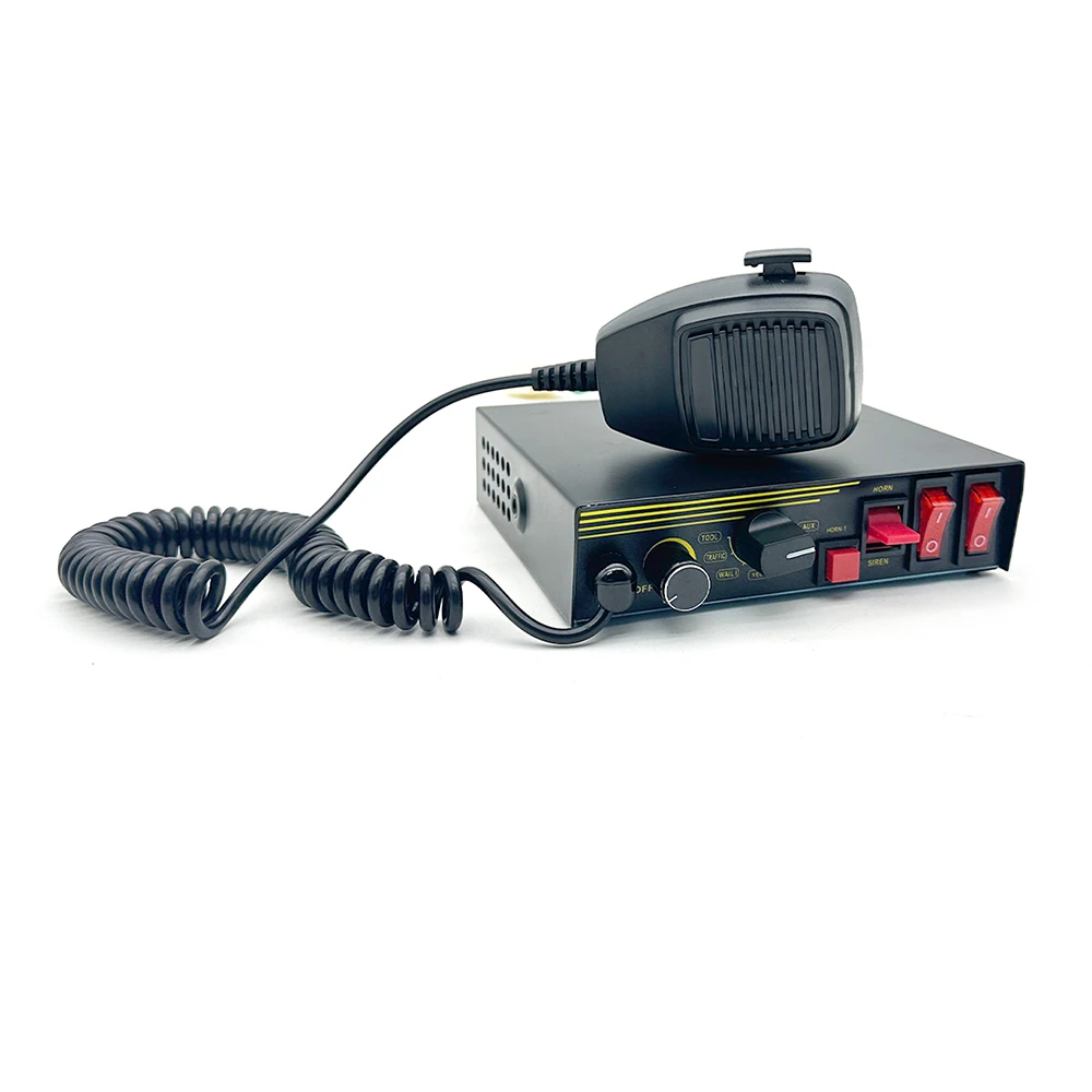 

200W 12V 9 Tone Emergency Alarm System Handheld Microphone Emergency Vehicle Truck Firefighter Ambulance