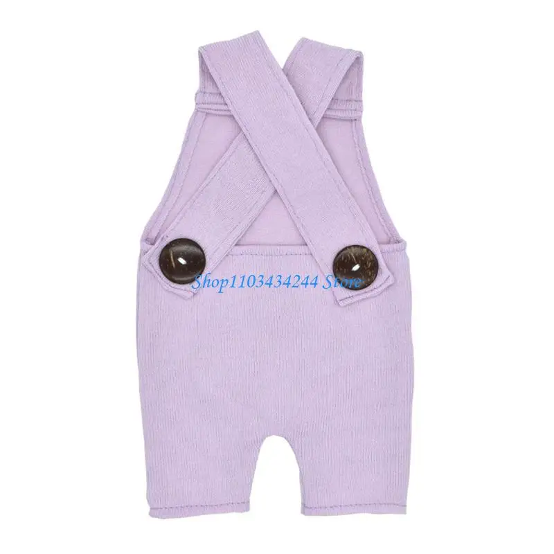 Newborn Photography Prop Button Overalls Pants Baby Photo Romper Outfit
