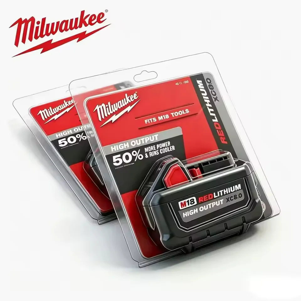

XC 8000mAh 18V Milwaukee M18 Battery, for Milwaukee Tool Rechargeable Battery 18V 48-11-2830 0730-20 21700 Cell M18 Battery