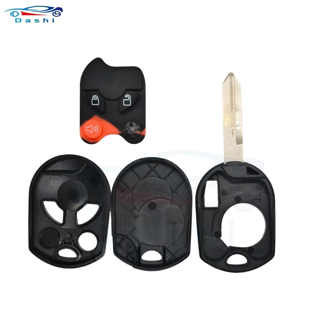 Ds Shi para Ford C-Max/Escape/Focus 2013 2017 2018 2019 3/4 botones OUCD 6000022   Llave remota de hoja láser con chip 4D63 de 80 bits 315/433MHz