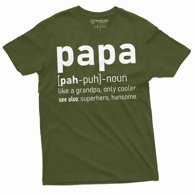 

Papa definition T shirt Funny Grandpa Grandfather s