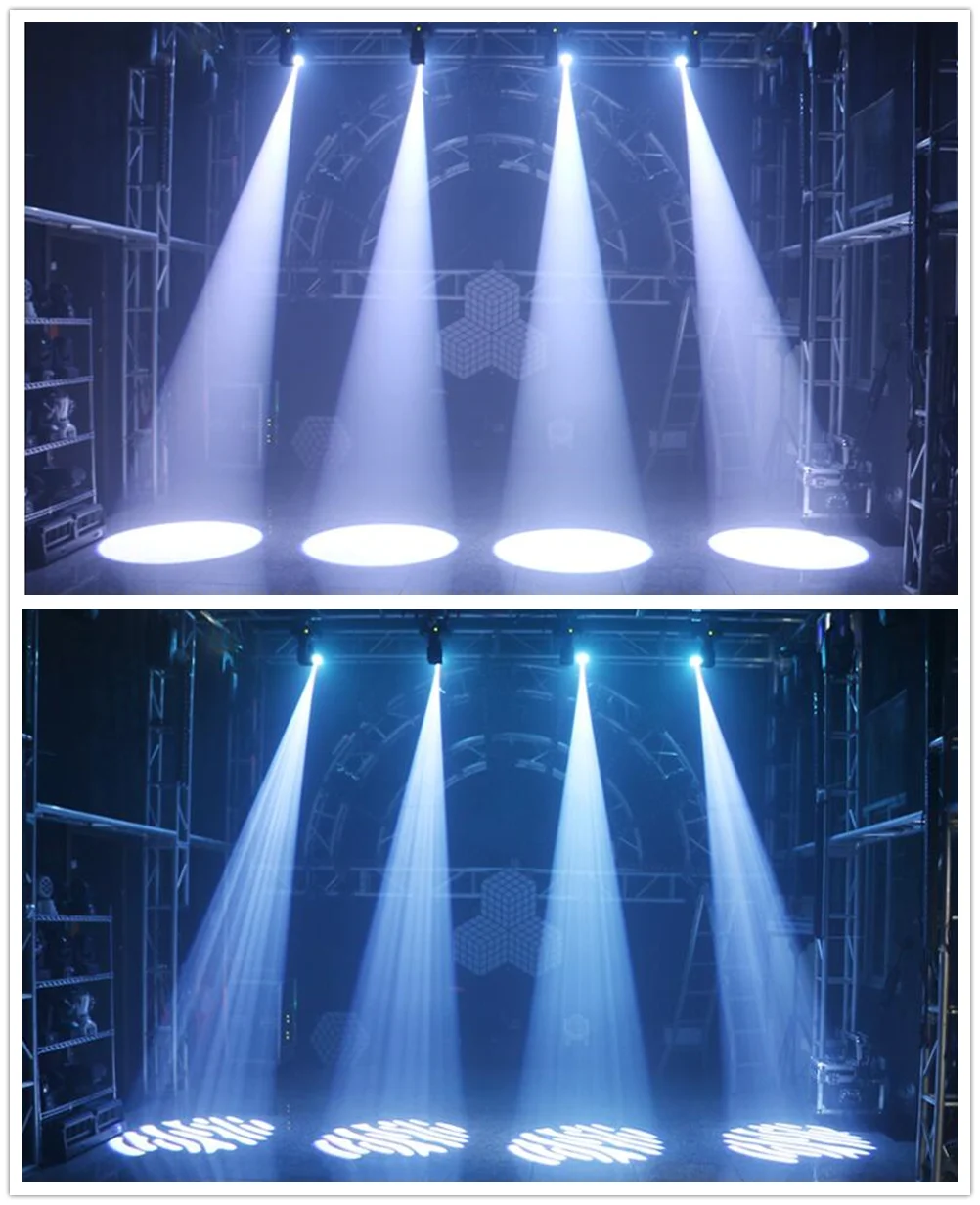 2PCS 60W Mini Led Dmx Gobo Moving Head Spot Light For Club Dj Stage Lighting Party Disco Wedding Event