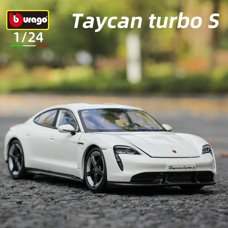 

Bburago 1:24 Porsche Taycan Turbo S Alloy Car Model Toy Die Cast Voiture Simulation Static Vehicles Collection Diecast Gift