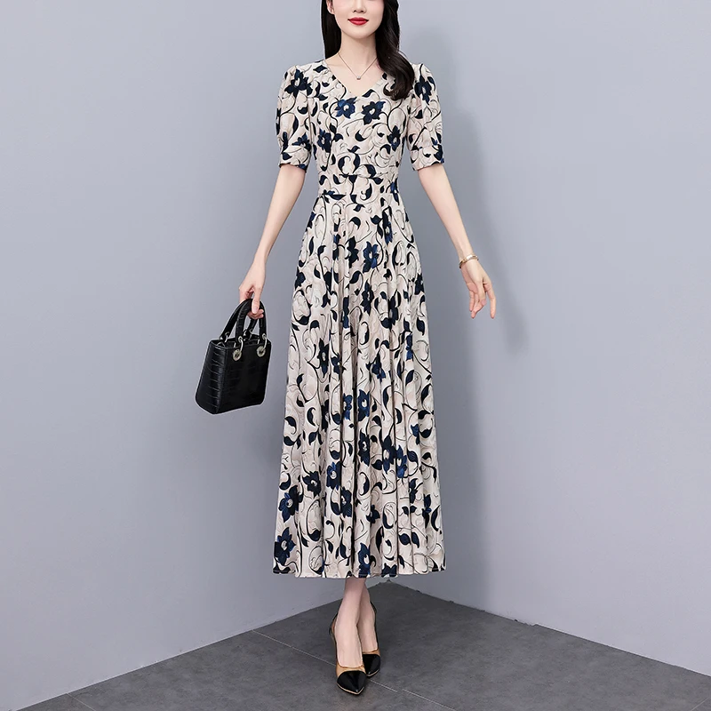 Été élégant fête soirée Robe femmes moulante luxe Chic Robe de bal 2025 Floral décontracté coréen vacances Boho plage longue Robe